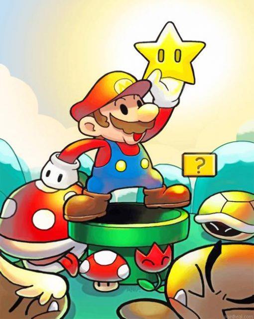 Super mario video game painting by numbers.jpeg