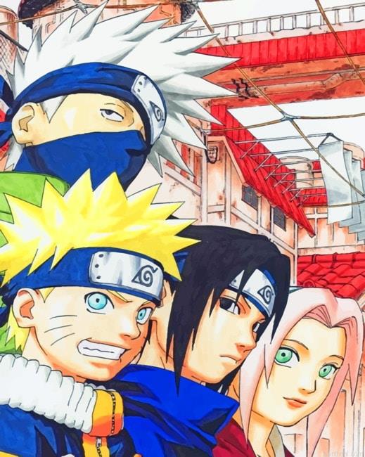 Team minato and team kakashi new painting by numbers.jpeg