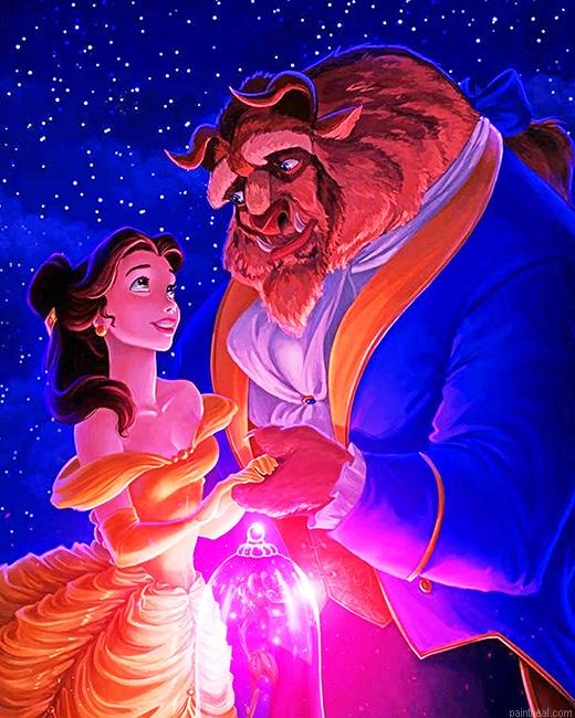 The beauty and the beast animation painting by numbers.jpeg