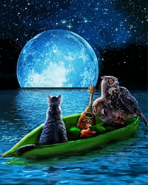 The owl and the pussycat moonlight painting by numbers.jpeg