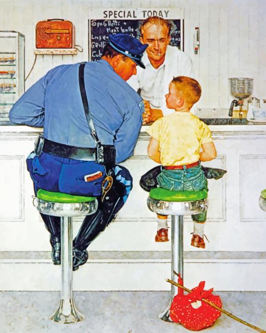 The runaway norman rockwell painting by numbers.jpeg