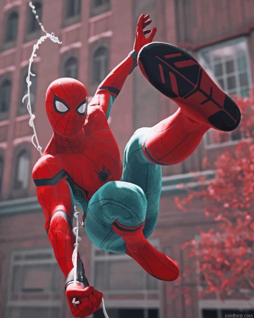 Tom holland spiderman painting by numbers.jpeg