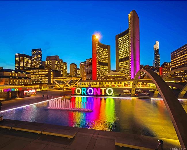 Toronto canada by night painting by numbers.jpeg