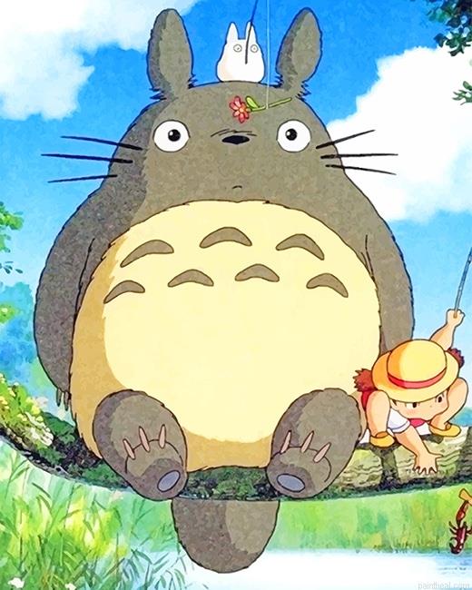 Totoro and mei kusaka painting by numbers.jpeg