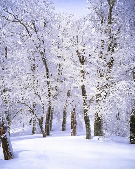 Trees covered with snow painting by numbers.jpeg