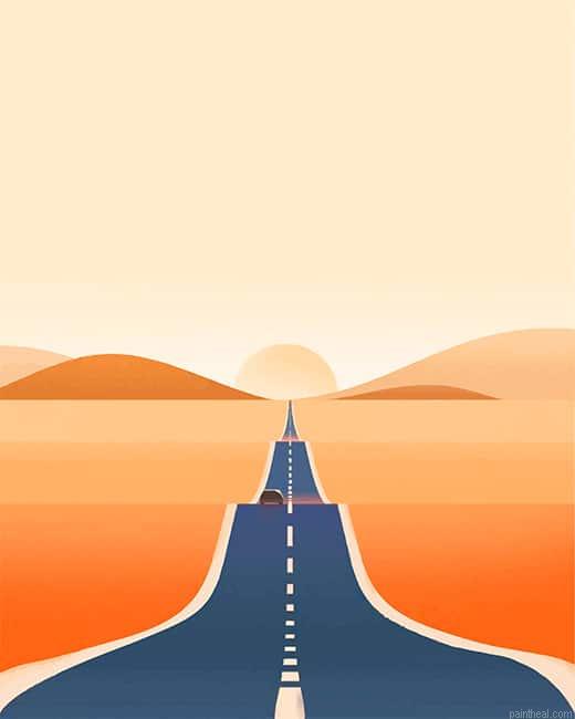 Unknown desert road painting by numbers.jpeg