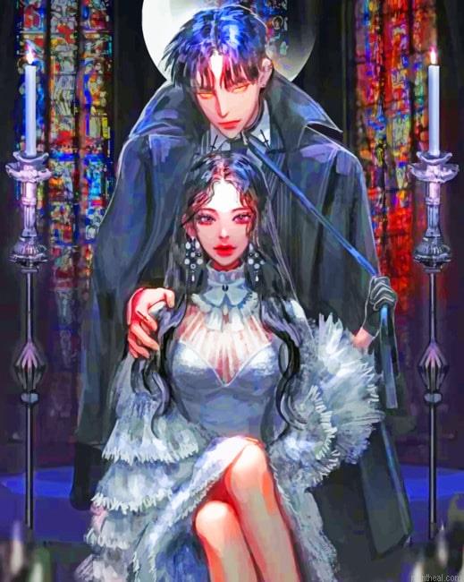 Vampire guy with anime girl new painting by numbers.jpeg