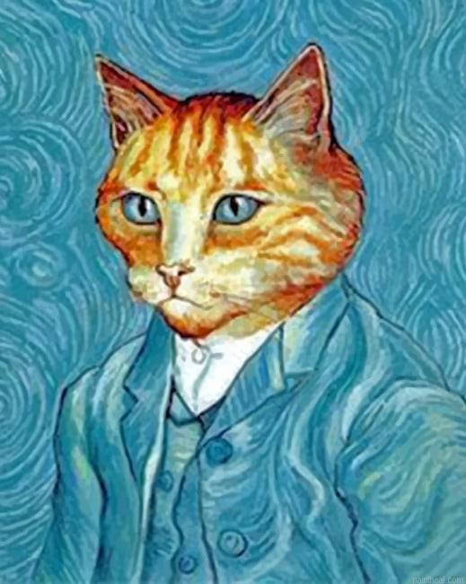 Van gogh cat animals painting by numbers.jpeg