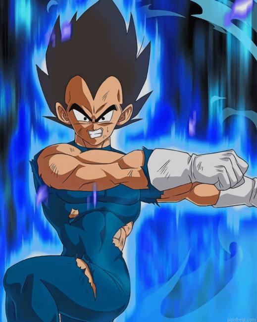 Vegeta dragon ball art painting by numbers.jpeg