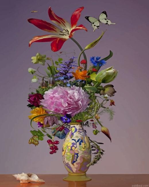 Vintage aesthetic vase painting by numbers.jpeg