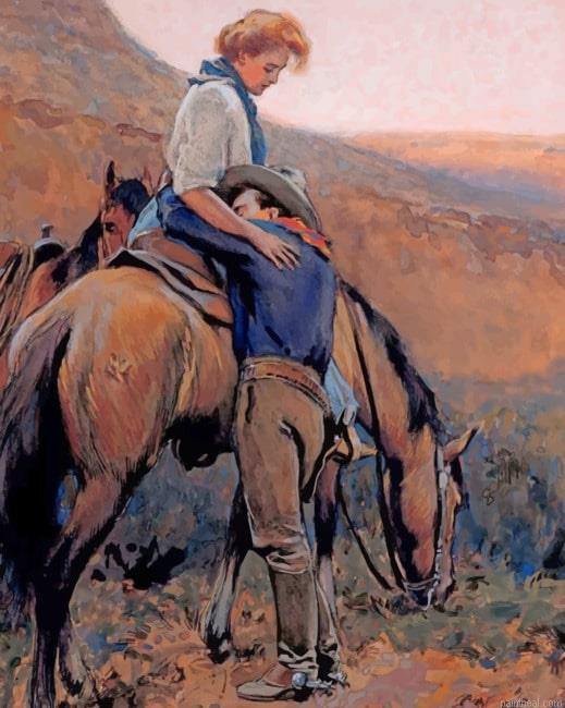 Vintage cow girl new painting by numbers.jpeg