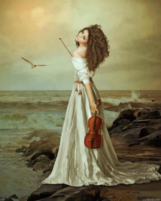 Vintage violinist on the beach new painting by numbers.jpeg
