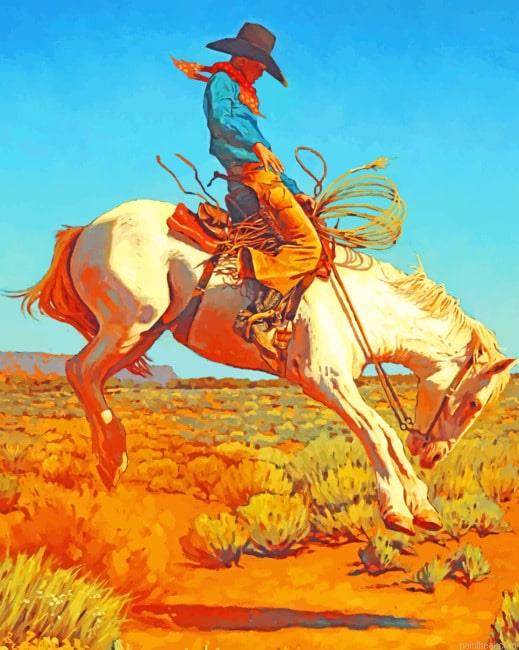 Western native on horse new painting by numbers.jpeg