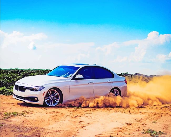 White bmw sand painting by numbers.jpeg
