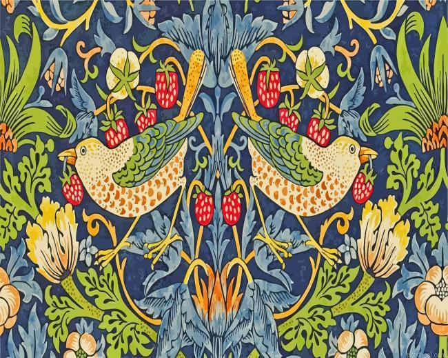 William morris strawberry thief painting by numbers.jpeg
