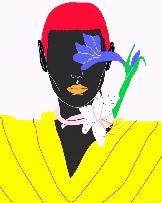 Woman illustration painting by numbers.jpeg