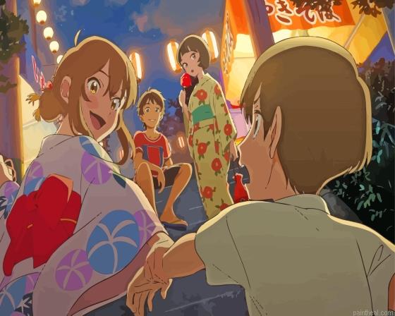 A whisker away anime characters painting by numbers.jpeg