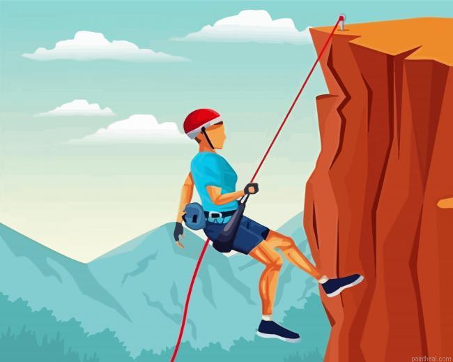 Abseiling illustration man painting by numbers.jpeg