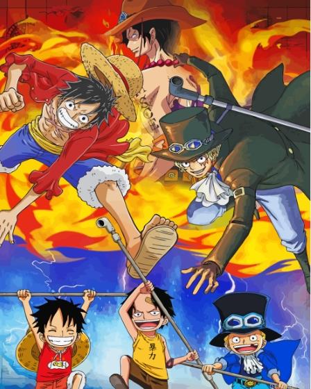 Ace luffy sabo one piece painting by numbers.jpeg