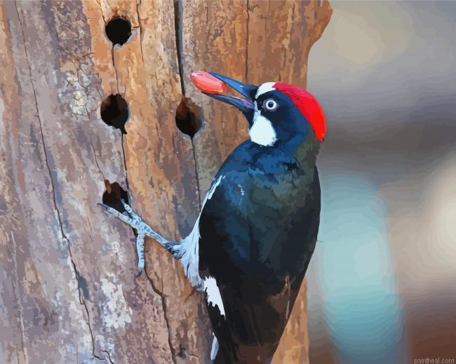 Acorn woodpecker painting by numbers.jpeg