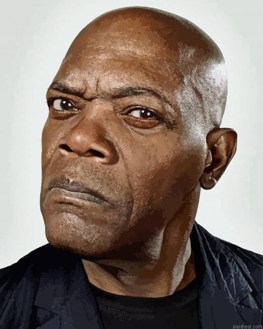 Actor samuel l jackson painting by numbers.jpeg