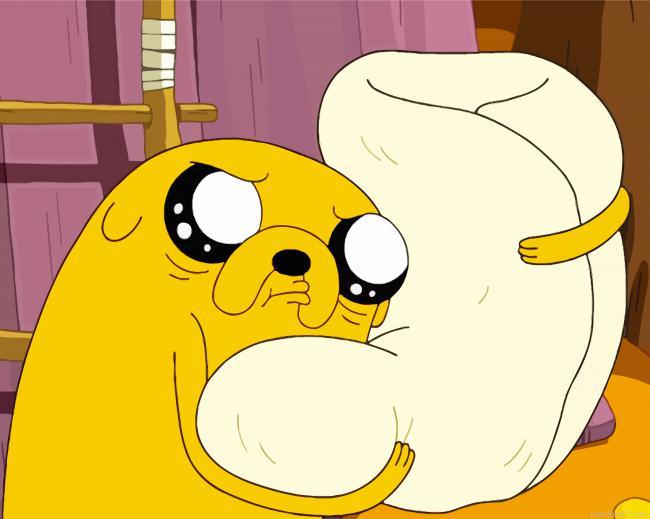 Adventure time jake the dog character painting by numbers.jpeg