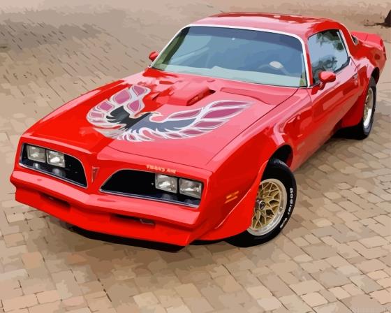 Aesthetic 1977 firebird painting by numbers.jpeg