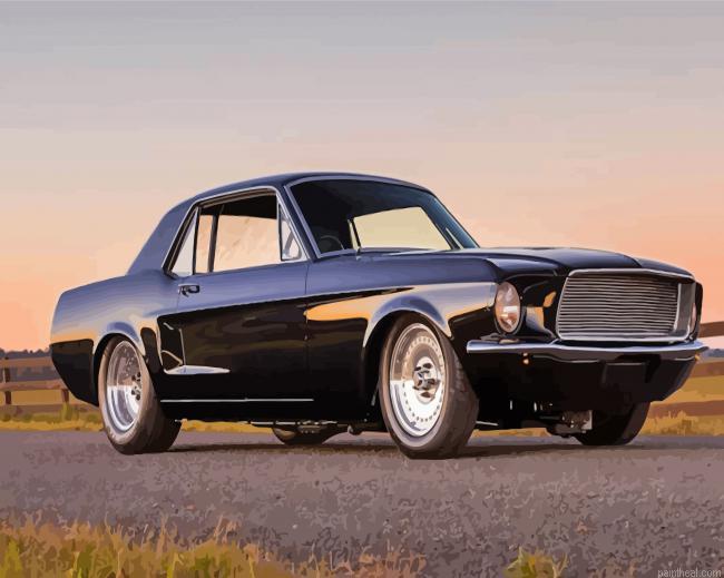 Aesthetic 67 mustang painting by numbers.jpeg