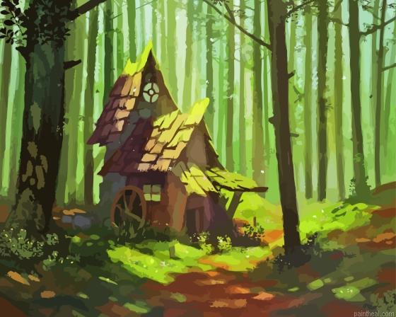 Aesthetic abandoned cottage painting by numbers.jpeg