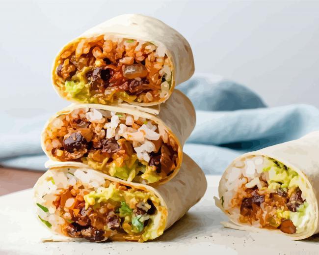 Aesthetic burrito food painting by numbers.jpeg