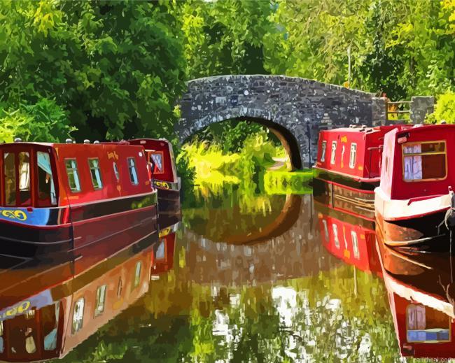 Aesthetic canal boat painting by numbers.jpeg