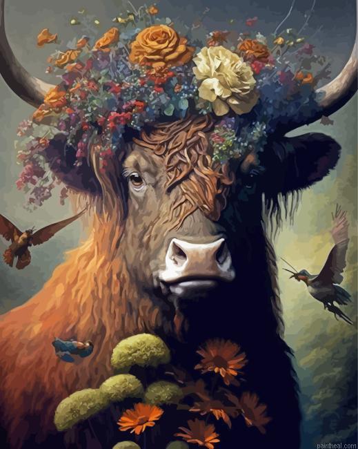 Aesthetic cow painting by numbers.jpeg