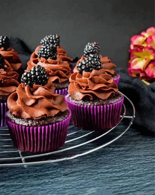 Aesthetic cupcakes painting by numbers.jpeg