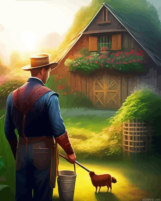 Aesthetic farmer gardener painting by numbers.jpeg