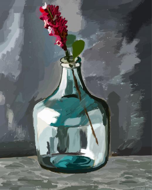 Aesthetic flower vase still life painting by numbers.jpeg