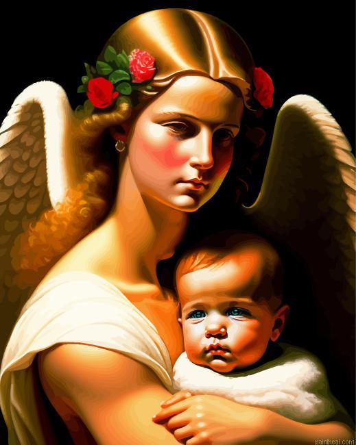 Aesthetic guardian angel painting by numbers.jpeg