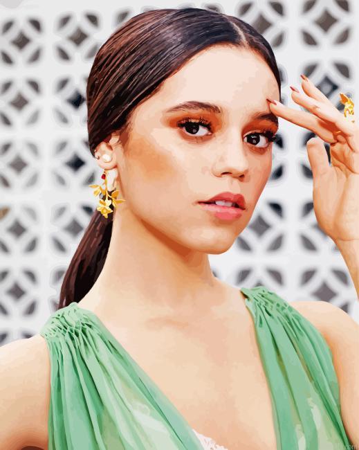 Aesthetic jenna ortega painting by numbers.jpeg