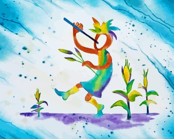 Aesthetic kokopelli painting by numbers.jpeg