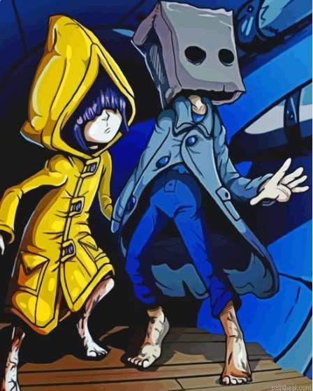 Aesthetic little nightmares painting by numbers.jpeg