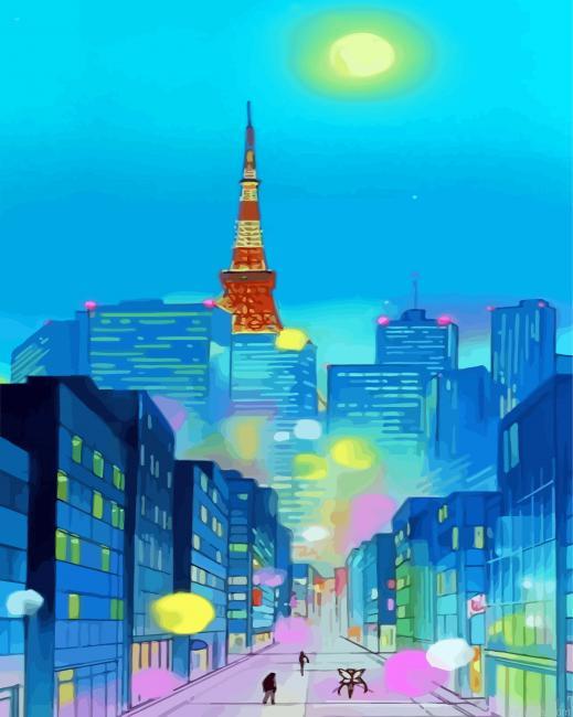 Aesthetic moon tower painting by numbers.jpeg