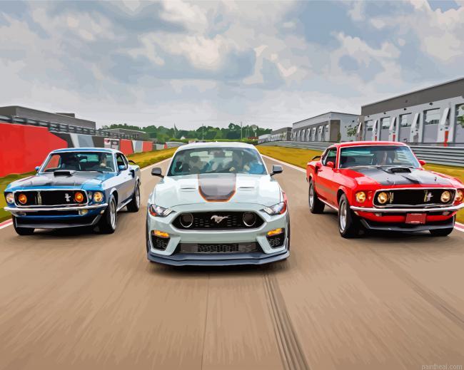 Aesthetic mustang mach 1 painting by numbers.jpeg
