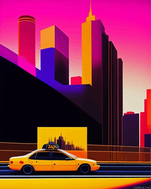 Aesthetic nyc taxi painting by numbers.jpeg