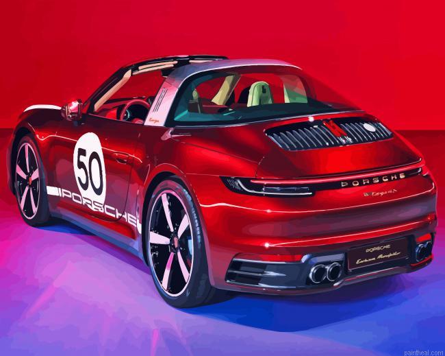 Aesthetic porsche targa painting by numbers.jpeg