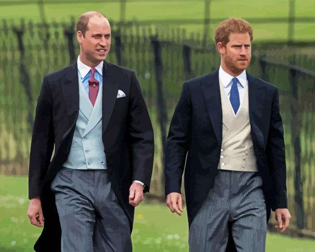 Aesthetic prince william and harry painting by numbers.jpeg