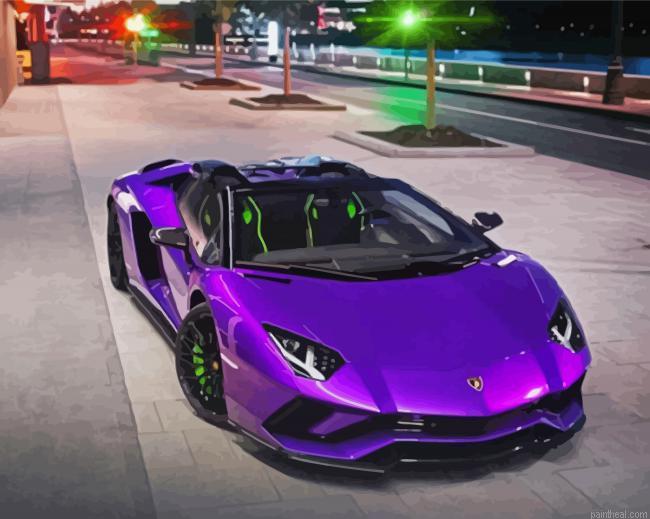 Aesthetic purple car painting by numbers.jpeg