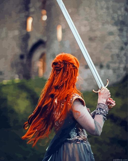 Aesthetic queen warrior painting by numbers.jpeg