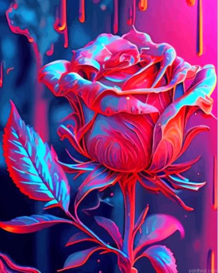 Aesthetic rose painting by numbers.jpeg