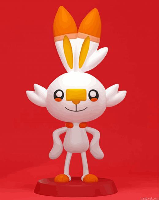 Aesthetic scorbunny painting by numbers.jpeg