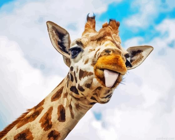 Aesthetic silly giraffe painting by numbers.jpeg