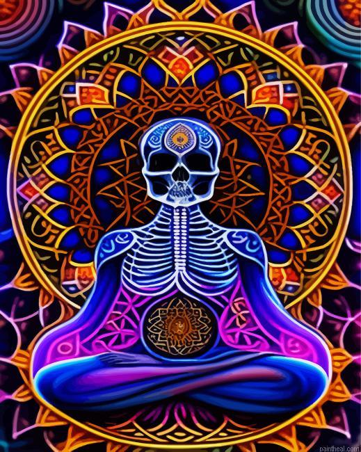 Aesthetic spiritual skull painting by numbers.jpeg